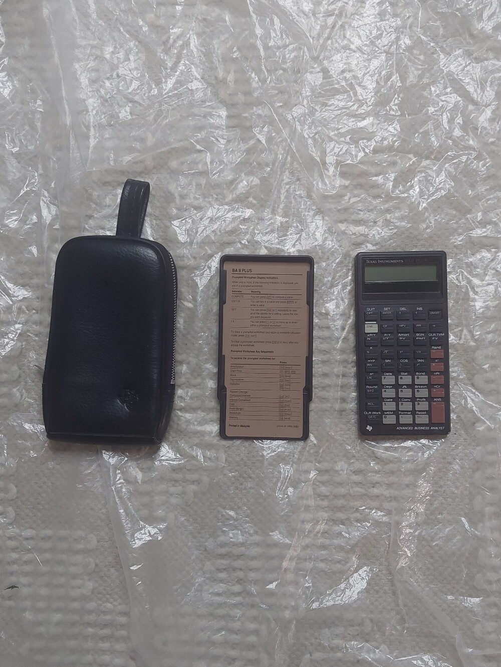 Vintage Texas Instruments BA II Plus Professional Financial Calculator!